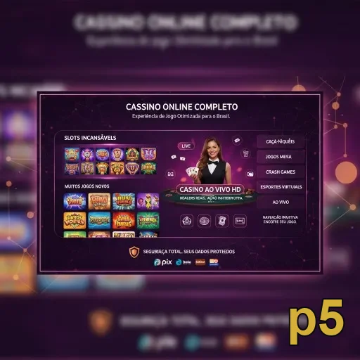 Tela do app oficial p5 com acesso rápido no mobile