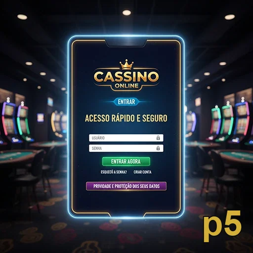 Tela do app p5 com privacidade e gestão da conta