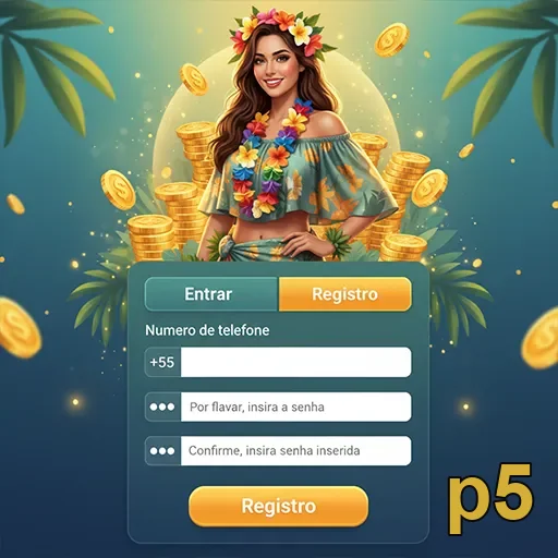 Tela de login seguro da p5 no celular