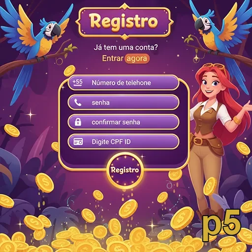 Pessoa usando p5 no celular com login seguro